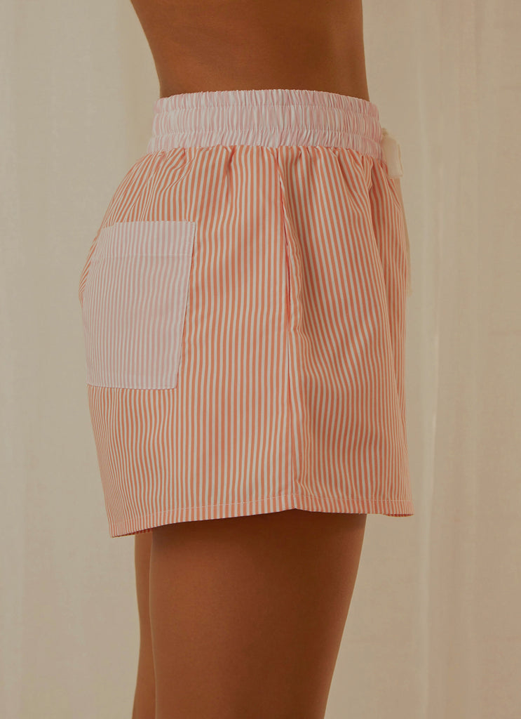 Hideaway Stripe Shorts - Sherbert Stripe