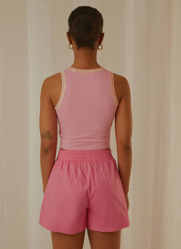 Island Babe Crop - Pink