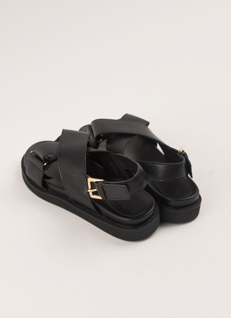 Maldives Cross Sandal - Black