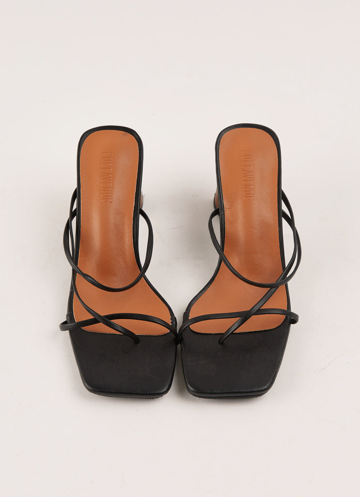 Willow Strappy Mule - Black
