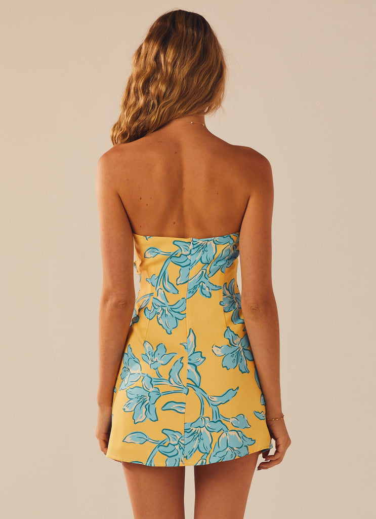 Tuscany Mini Dress - Golden Bloom