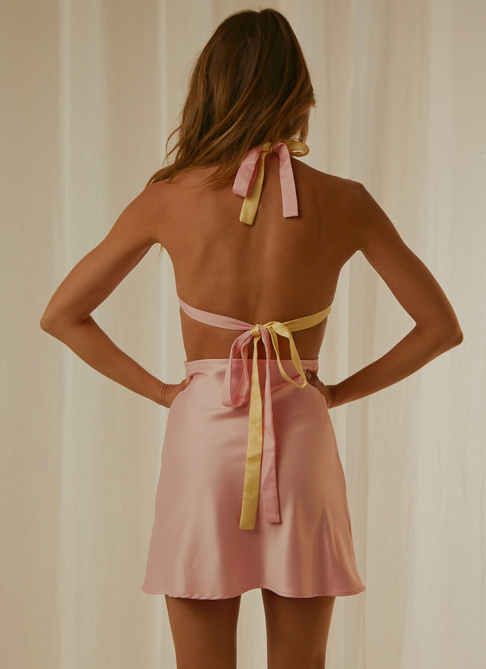 Marseille Mini Dress - Pink Lemon