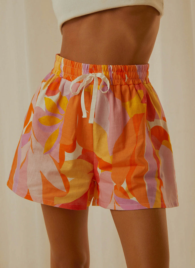 Raffi Linen Shorts - Paloma