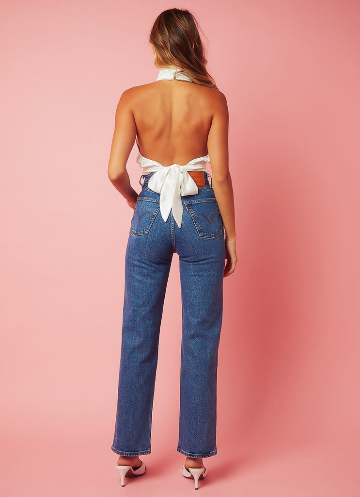 Ribcage Straight Ankle Jeans - Georgie