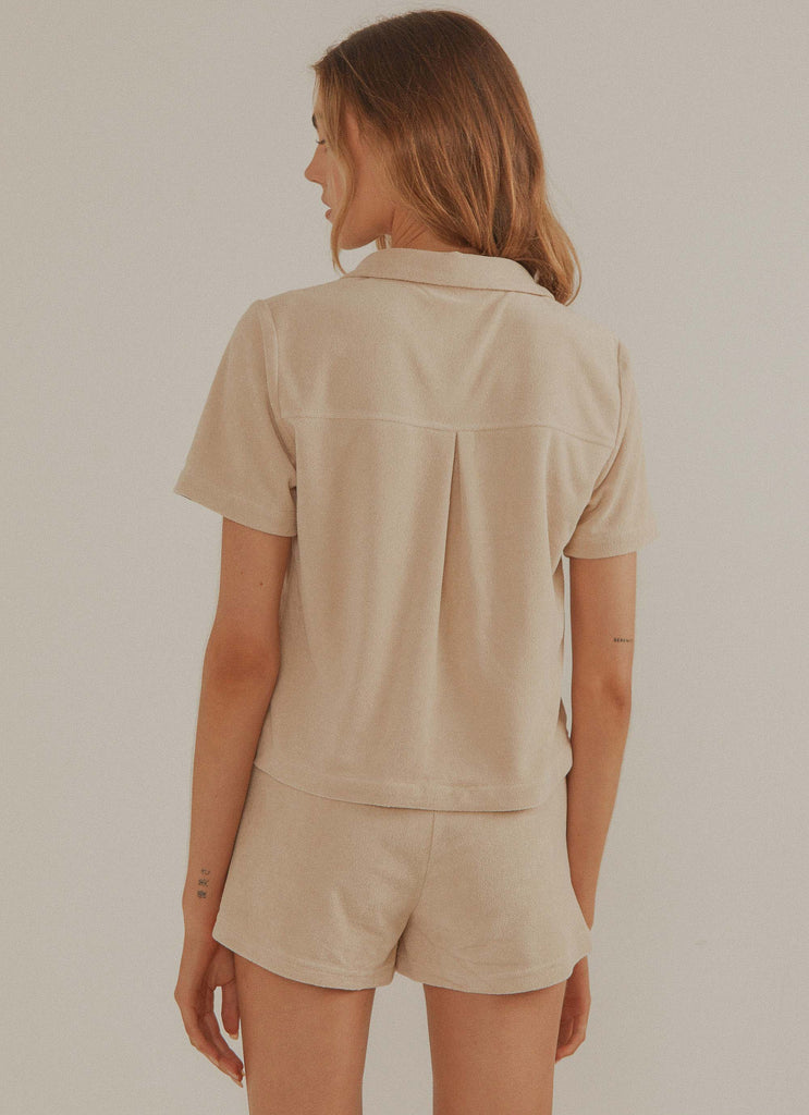 Holiday Terry Shirt - Beige