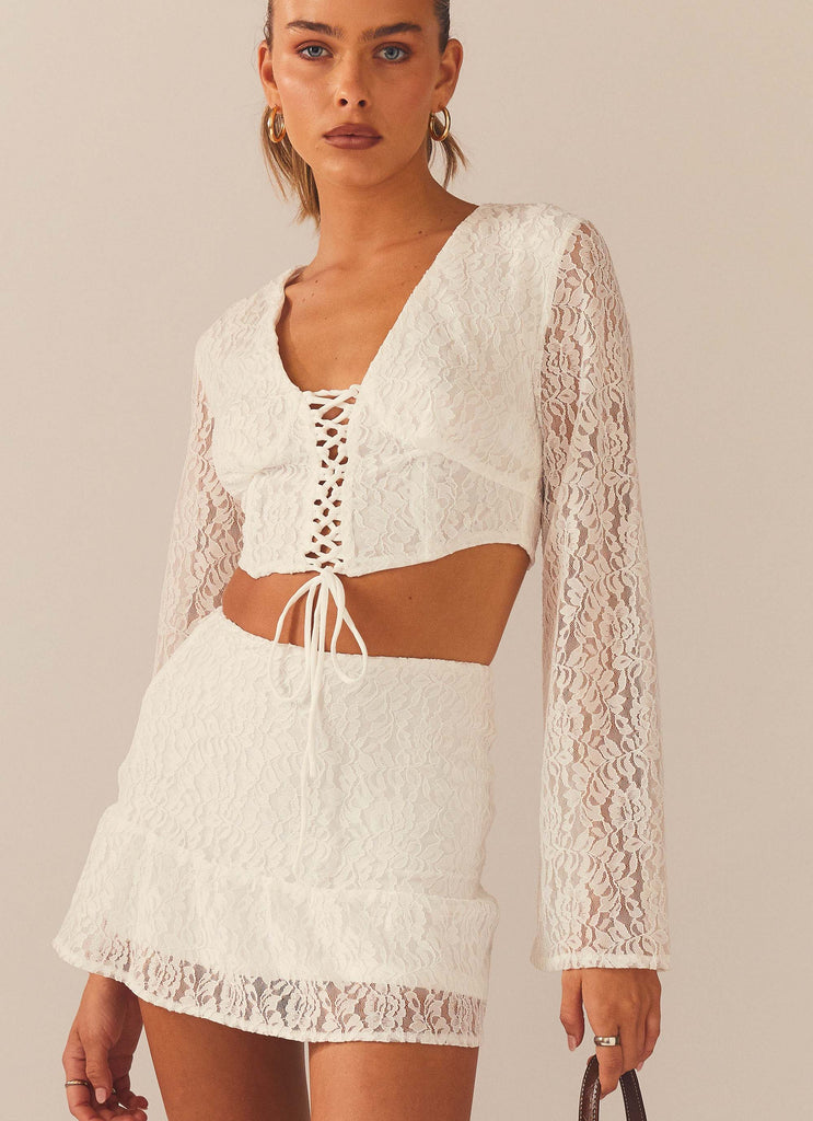 Free & Wild Lace Top - Ivory