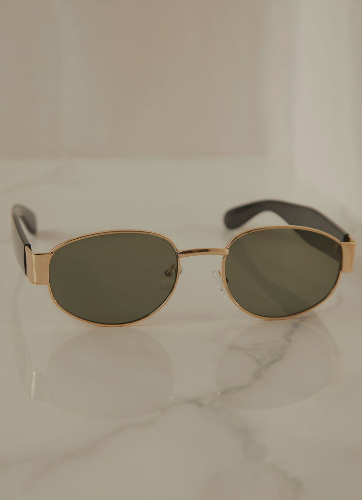 Sign Of The Times Sunglasses - Black Gold
