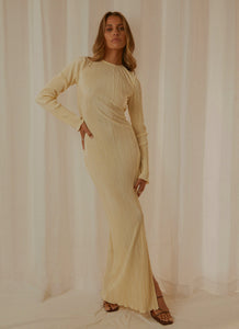 French Avenues Maxi Dress - Ivory Cream