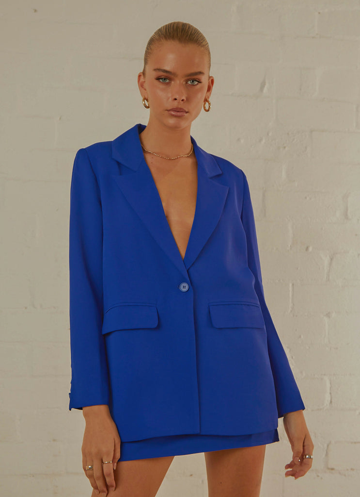 Italian Cities Blazer - Cobalt