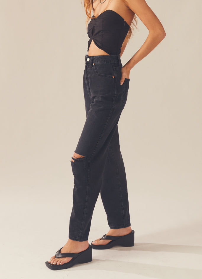 High Relaxed Jean - Black Theory