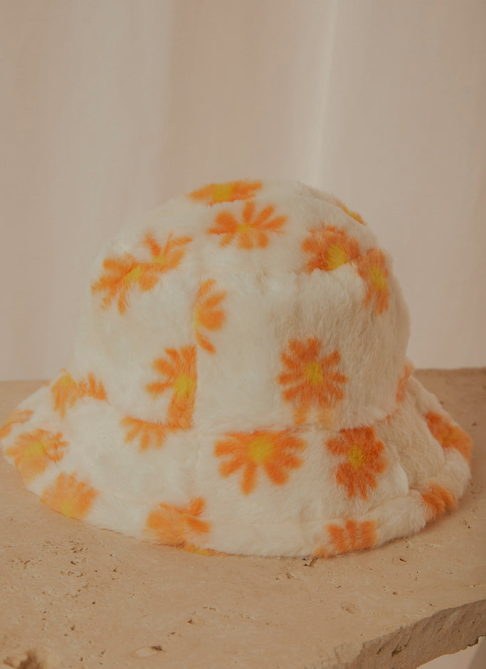 Bring Me flowers Bucket Hat - Orange floral