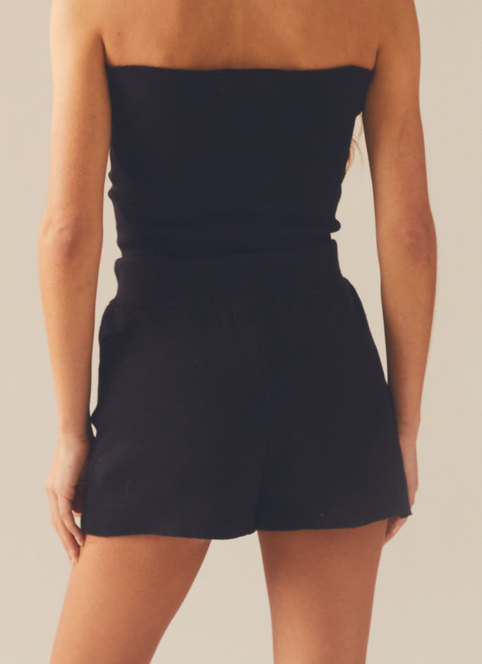 Camilla Knit Shorts - Black