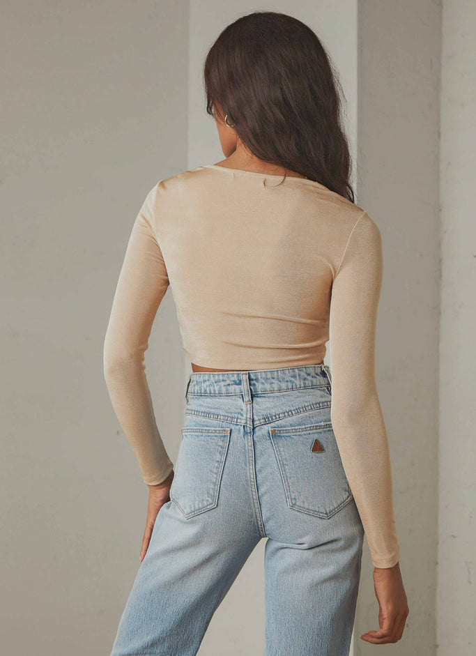 Superlove Crop Top - Beige