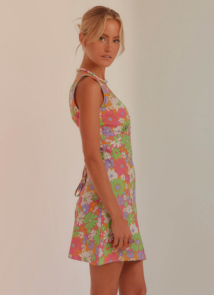Audrey Vintage Slip Dress - 70s Floral