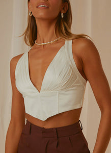 Fall For You Bustier - White